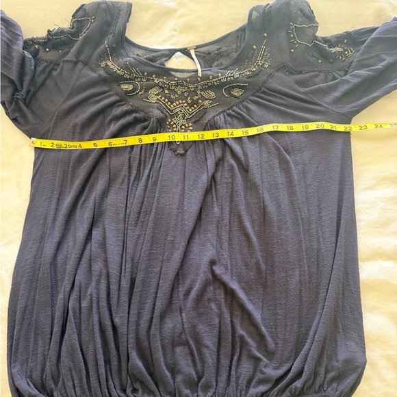 Free People Embellished Blouson Top - Picture 7 of 9